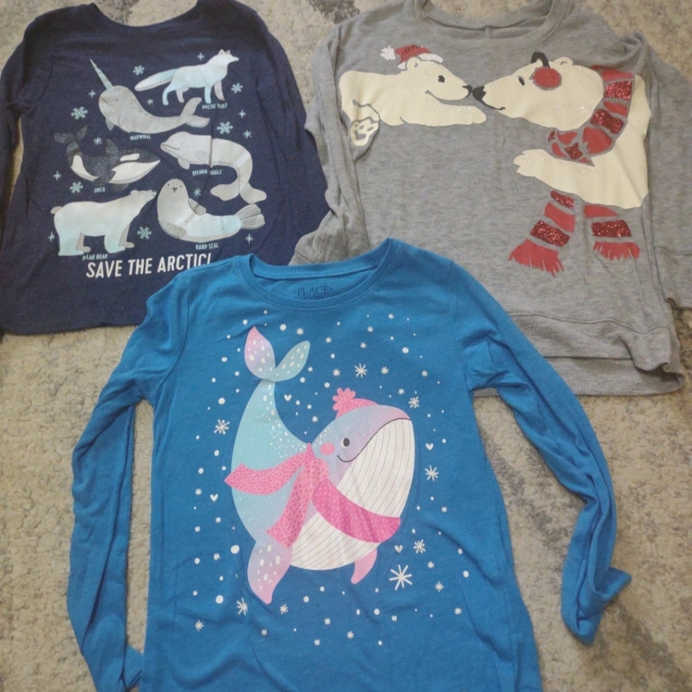 3 Girl's Winter Tops